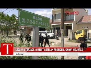 Ledakan Terjadi 30 Menit Setelah Presiden Jokowi Melintas