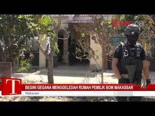 Begini Gegana Menggeledah Rumah Pemilik Bom Makassar