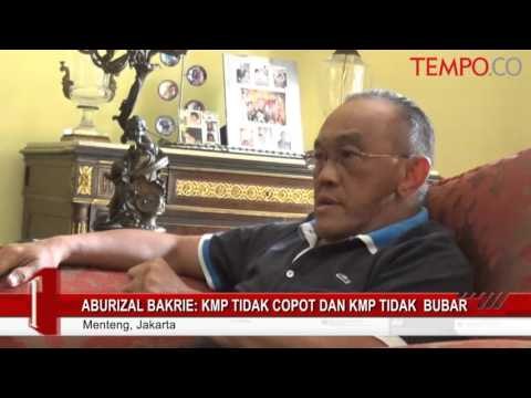 Aburizal Bakrie: KMP Tidak Copot dan KMP Tidak Bubar