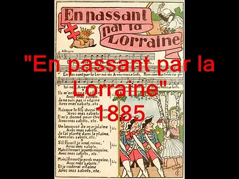 chansons historiques de France 229 : En passant par la Lorraine, 1885