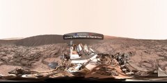 NASA's Curiosity Mars Rover at Namib Dune (360 Video)