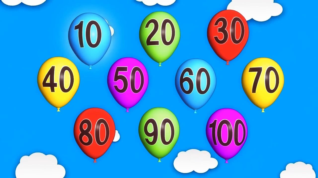Binkie TV - 10 20 30 - Learn English Numbers With Balloons - For Kids