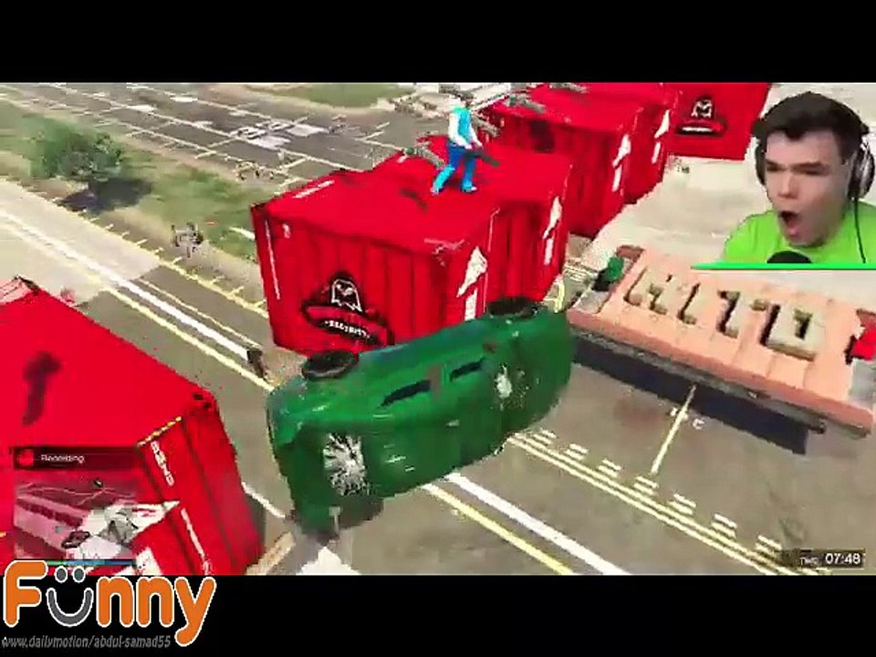 HIT THE FLOATING BASE! (GTA 5 Funny Moments) - part 1