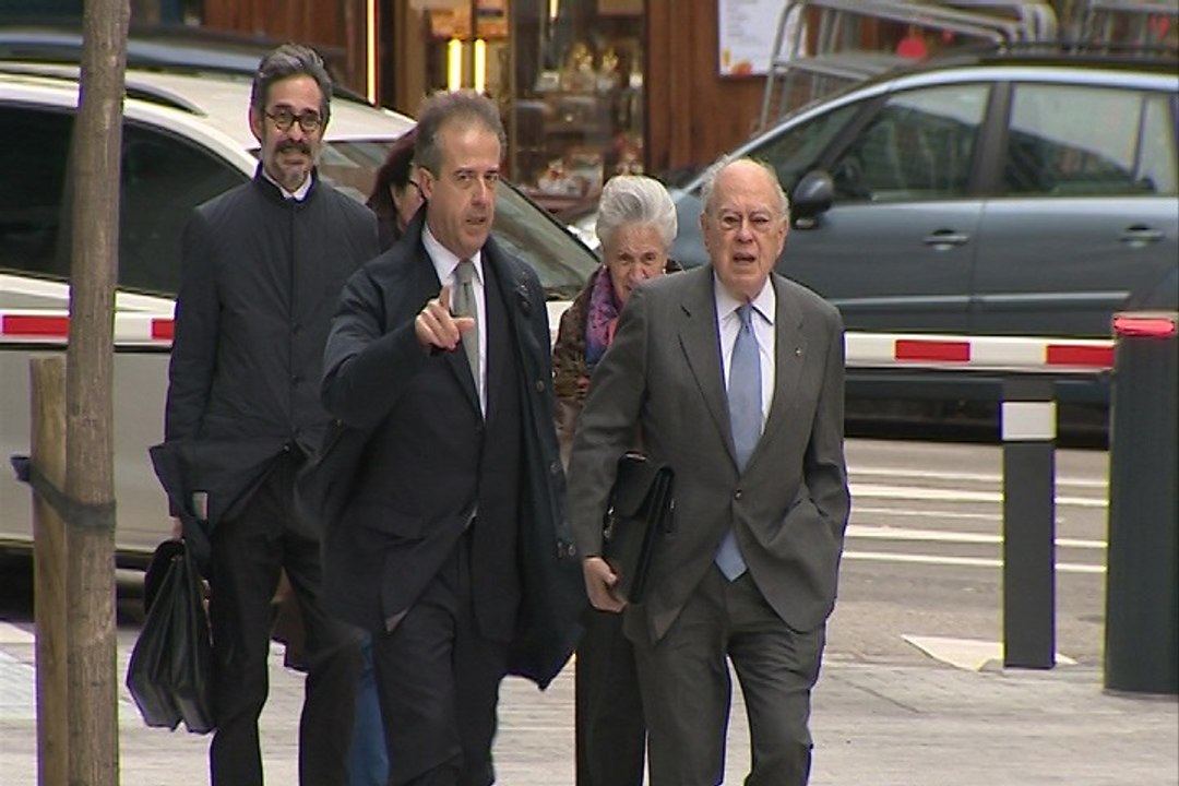 Jordi Pujol y Marta Ferrusola llegan a la Audiencia