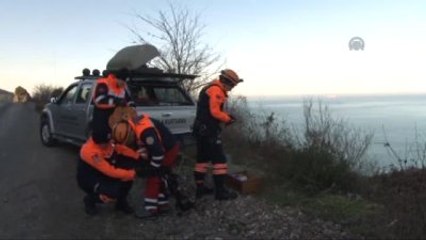 Şarampole Devrilen Otomobil İki Gün Sonra Fark Edildi