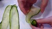 Украшения из овощей. Роза из огурца. Украшения из огурца. Carving Cucumber