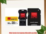 Strontium Nitro MicroSD UHS-1 de tarjeta de memoria con adaptador y lector de tarjetas 32 GB