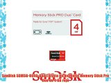 SanDisk SDMSG-004G-B46 Tarjeta de memoria Memory Stick Pro Duo de 4 GB rojo