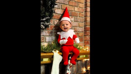 Папа превратил ребенка в помощника Санты в новогодней фотосессии