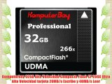 Komputerbay KB_32GBCF_266X - Tarjeta de memoria de alta velocidad 32GB de capacidad Compact