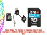 Memzi Ultima Pro - Tarjeta de memoria microSD para smartphones ZTE Blade (16 GB con adaptador