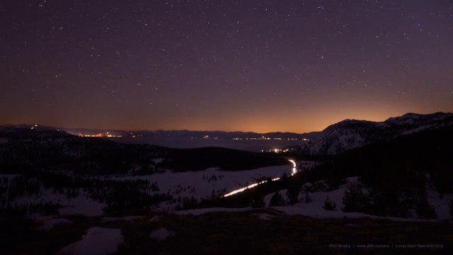 Gorgeous Timelapse films Stars by Night over Lake Tahoe