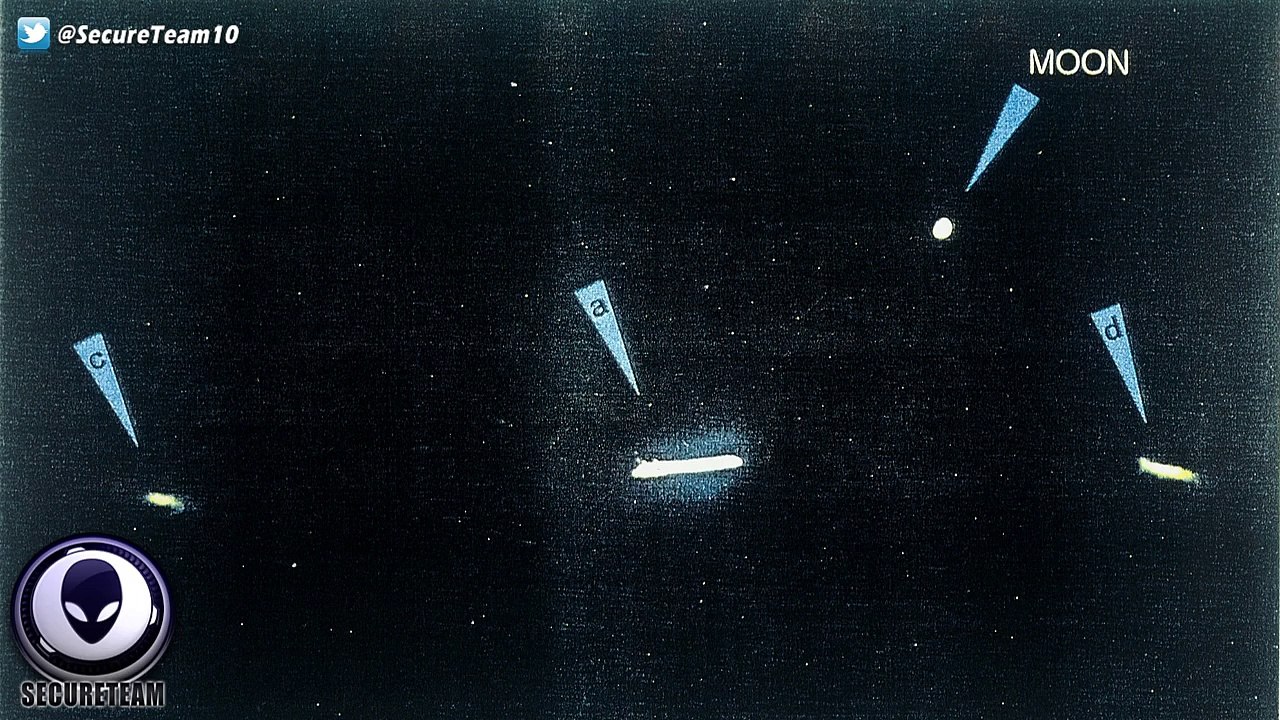 Amazing! Miles Long UFO Exiting Tycho Crater On The Moon