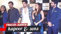 Kapoor & Sons Trailer Launch | Alia Bhatt, Siddharth Malhotra, Rishi Kapoor
