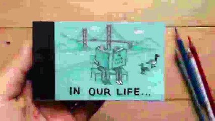 Flipbook Animation Shows Married Life in Reverse