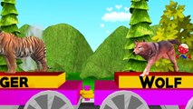 Dinosaurs Cartoon Finger Family Nursery Rhymes | Learning Animals Video Johny Johny Yes Pa