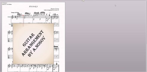 Polka (M.Glinka) Sheet music and tabs for guitar