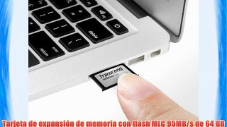 Transcend TS64GJDL330 - Tarjeta de expansión de memoria con flash MLC 95MB/s de 64 GB para