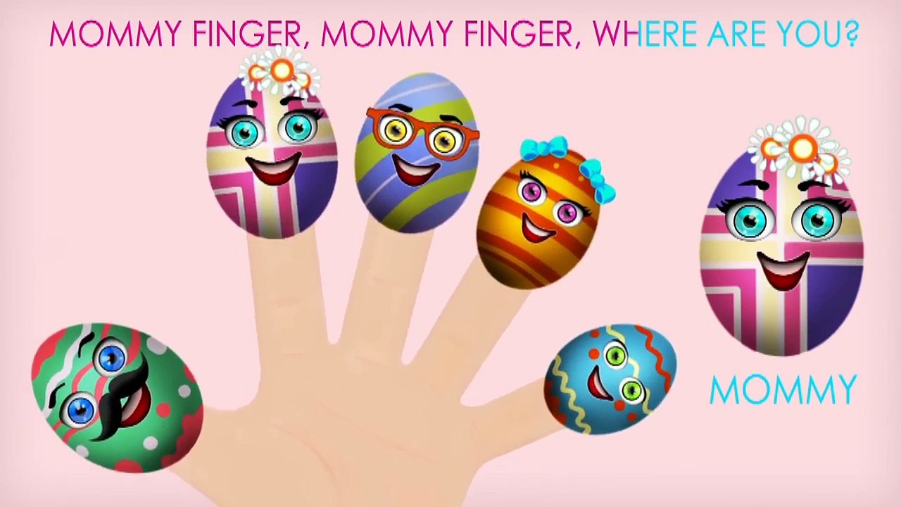 Easter Eggs Finger Family / Nursery Rhymes Lyrics