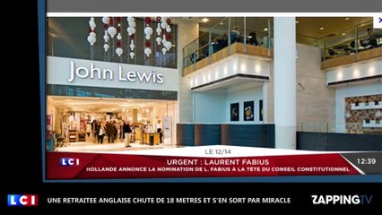 Une retraitée chute de 18 mètres et s'en sort par miracle (vidéo)