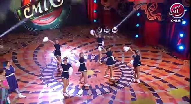 Трио разные и ведущий - Чирлидинг - Лига смеха, смешное видео