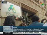 Chile: trabajadores del sector salud exigen pago de bonos