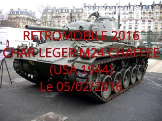 RETROMOBILE 2016 ; Démo Char M24