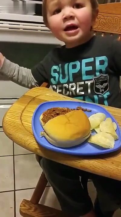 Toddler thinks sloppy joe is poop