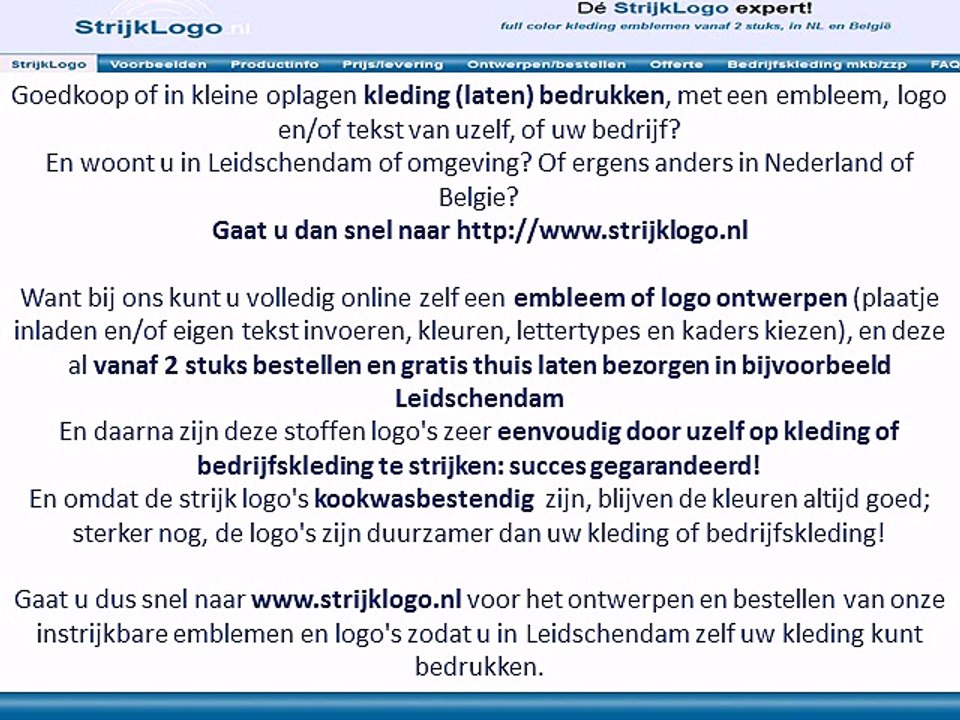 Kleding bedrukken Leidschendam