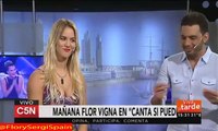 Video de Flor en C5N Con crop top CHIRETA!