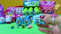 LOTS OF SURPRISE EGGS with Peppa Pig, Lego, Disney Princess, Disney Pixer Toy Story Unboxing