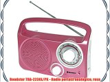 Roadstar TRA-2230L/PK - Radio portátil analógico rosa