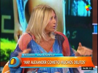 Ana Rosendfeld le responde todo a May Alexander