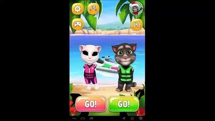 Talking Tom Jetski - Talking Angela Funny Gameplay - Android Kids Games