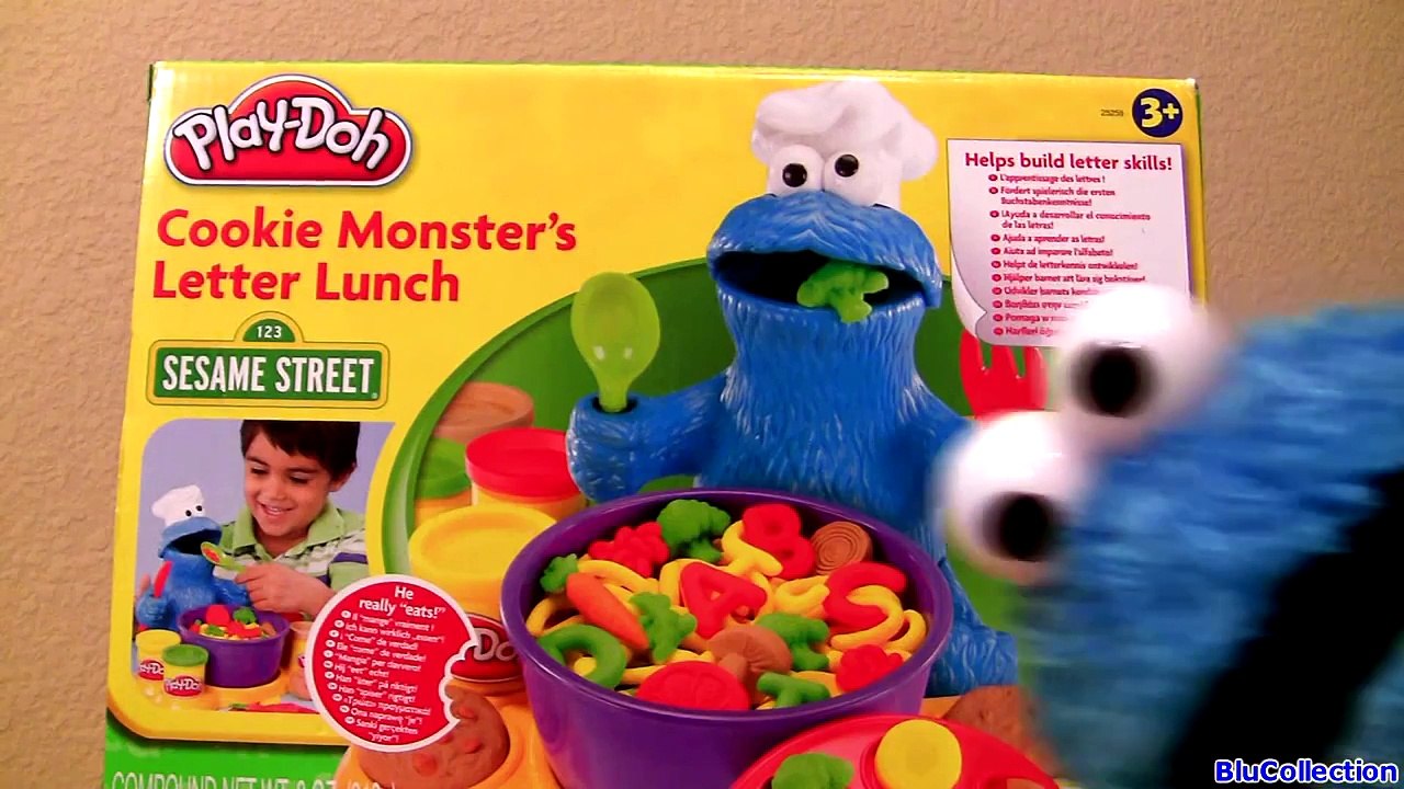 Cookie Monster Play-Doh Letter Lunch Learn ABCs Alphabet Sesame Street Cookie Monster Eat