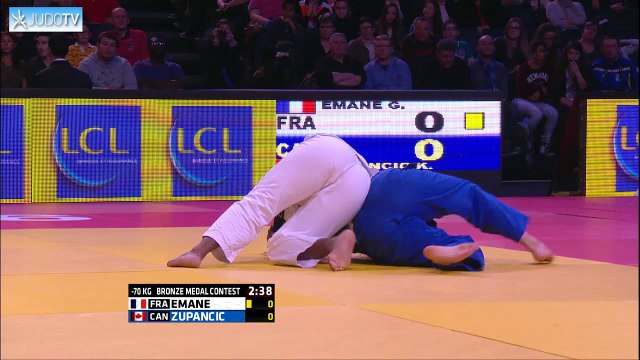 PGS2016 BRONZE -70kg : EMANE (FRA) vs. ZUPANCIC (CAN)