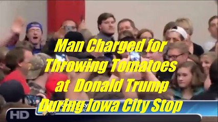 Man Arrested for Throwing Tomatoes at Donald Trump