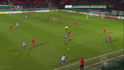 GOOOAL 1-2 Vedad Ibisevic 2nd Goal - Heidenheim v. Hertha BSC - DFB Pokal 10.02.2016 HD