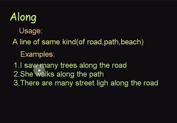 Along(PrePosition Of Position And Movement)