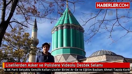Liselilerden Asker ve Polislere Videolu "Destek Selamı"