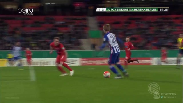 Genki Haraguchi Goal HD - Heidenheim 1-3 Hertha Berlin - 10-02-2016 DFB Pokal