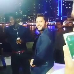 Shahid Afridi Dance With Sammy At Dubai Psl 2016