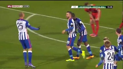 Vedad Ibisevic Goal HD - Heidenheim 1-1 Hertha Berlin - 10-02-2016 DFB Pokal -