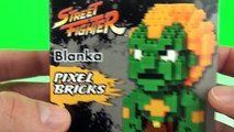 Street Fighter Pixel Bricks Ryu & Blanka Buildable Brick Figures Toys Unboxing