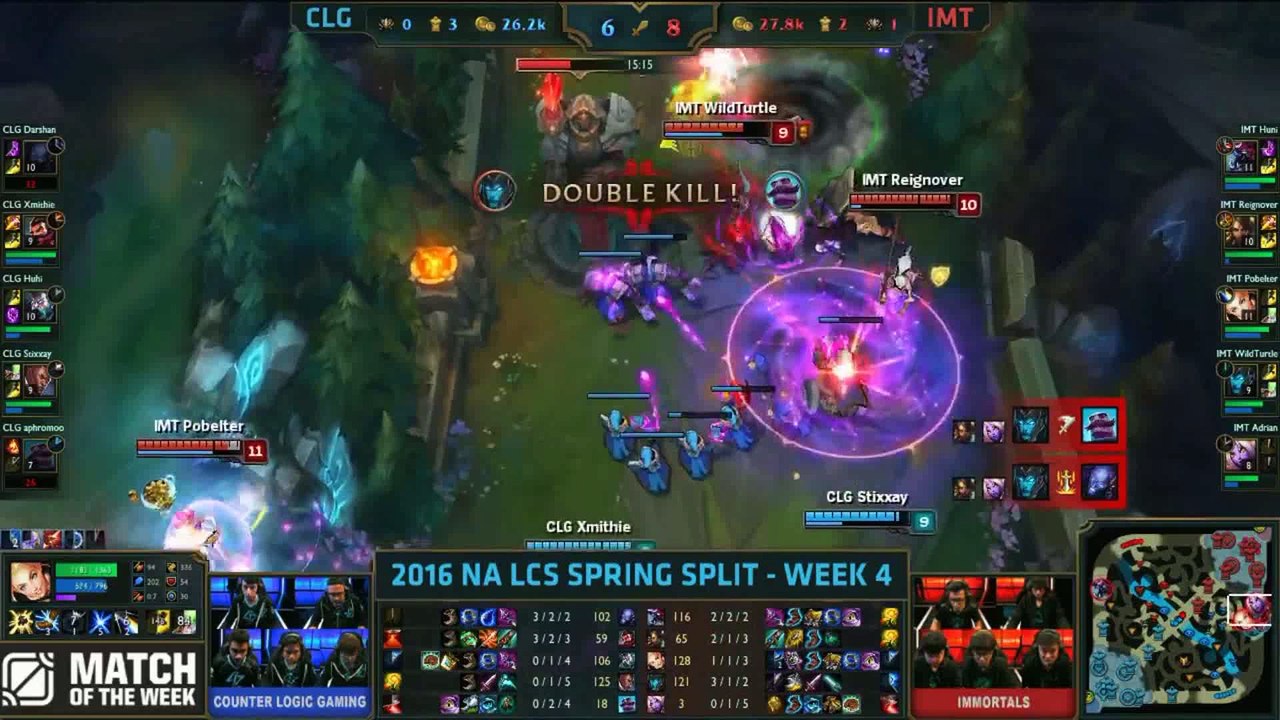 LOL CLG vs IMT highlights NA LCS Spring 2016 WEEK 4 DAY 1