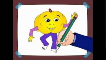 Body Parts Vocabulary Cartoon pt.5: FACE & BODY Kids English Lesson by Pumkin.com