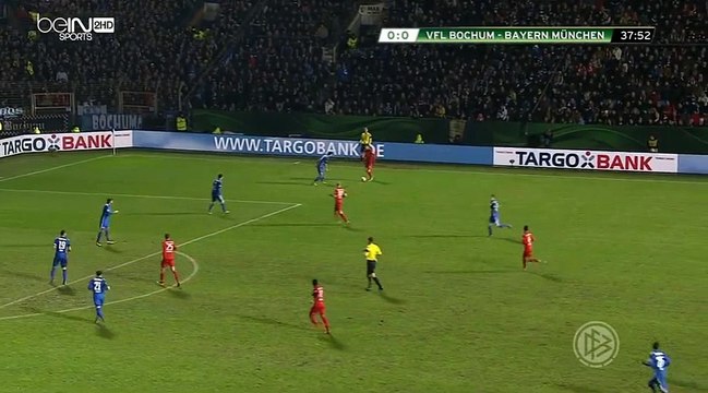 Robert Lewandowski Goal - Bochum 0 - 1 Bayern Munich - 10-02-2016