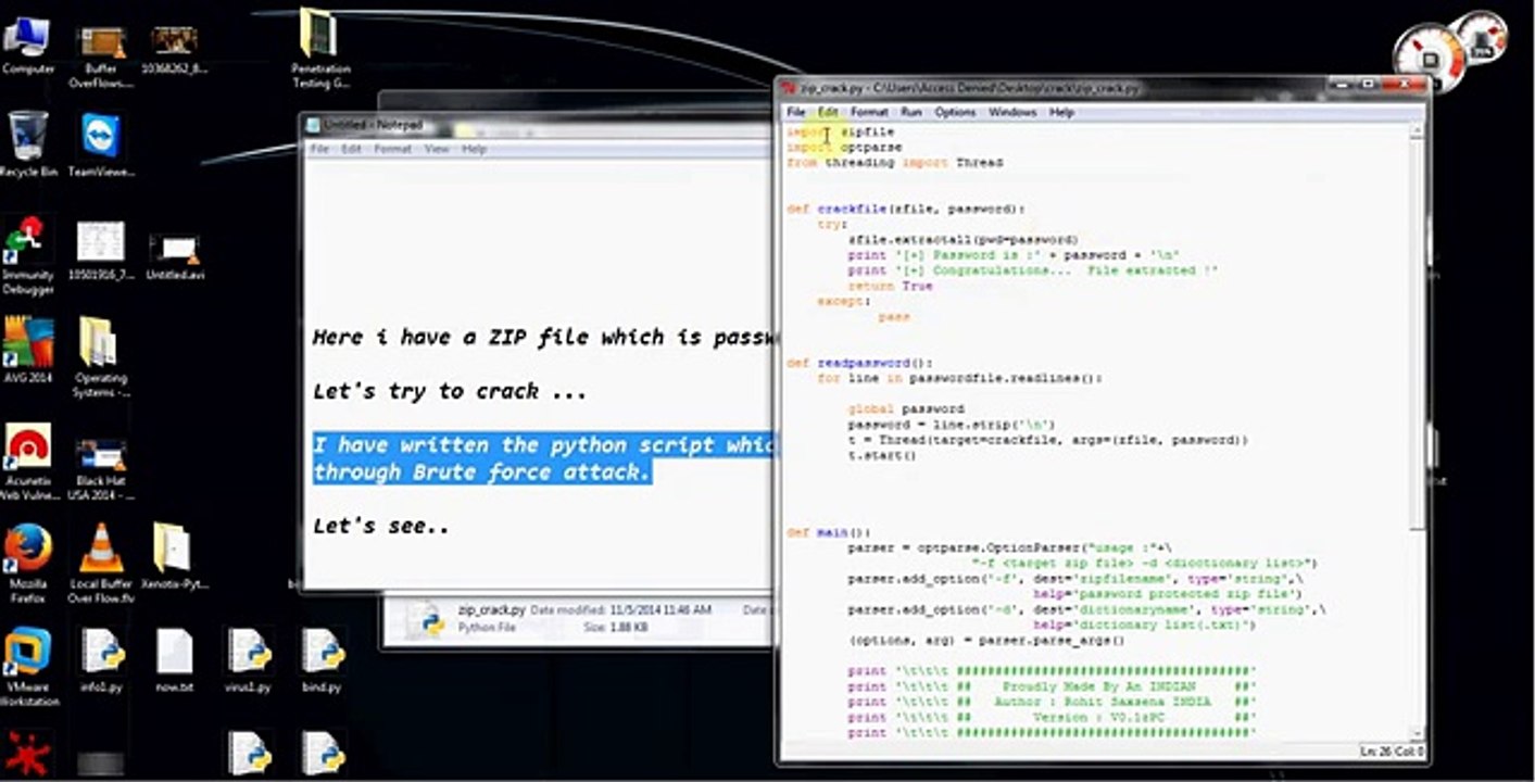 Crack password protected ZIP and WinRAR files with Python