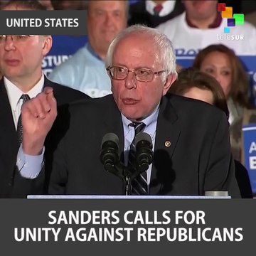 Bernie Sanders Calls for Unity Against the Republicans