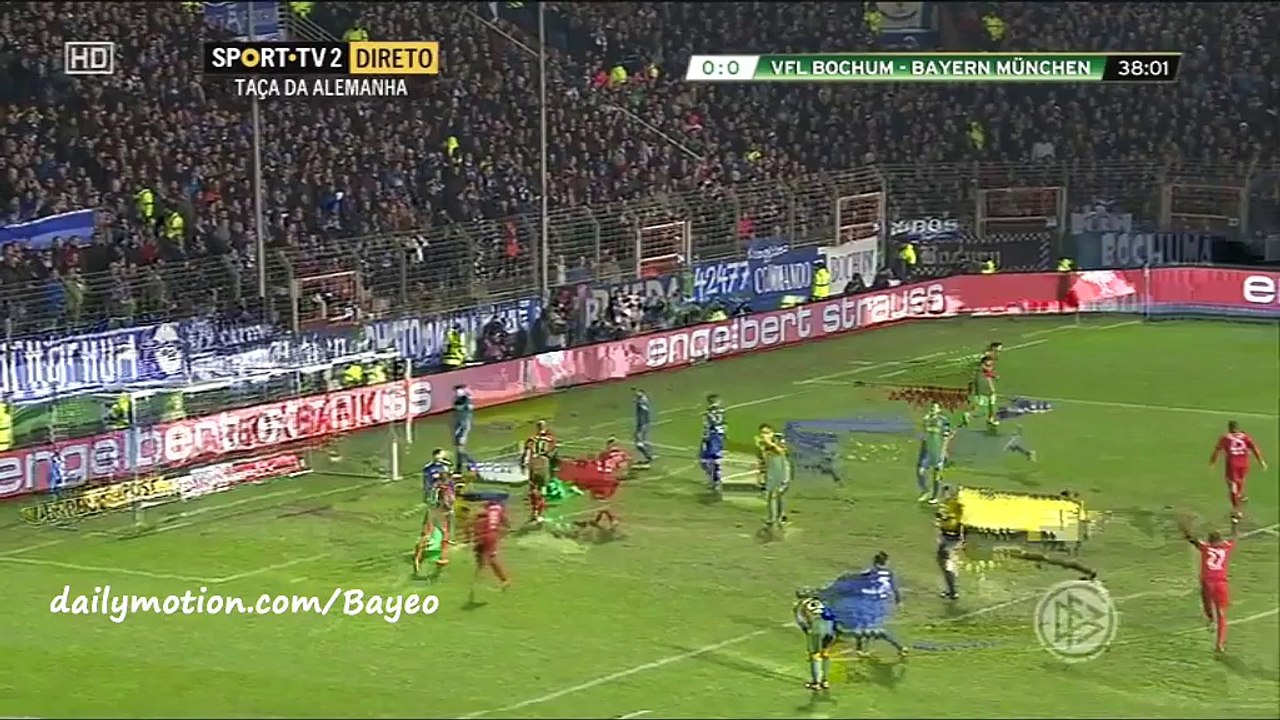 Robert Lewandowski Goal HD - Bochum 0-1 Bayern Munich- 10-02-2016